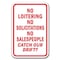 Signmission No Loitering Solicitation Salespeople Catch Our Drift? 12inx18in Heavy Gauge, A-1218 A-1218 No Solicting - No L No - alternate 1